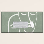 Abstract Masks Desk Mat Gallery Image 1