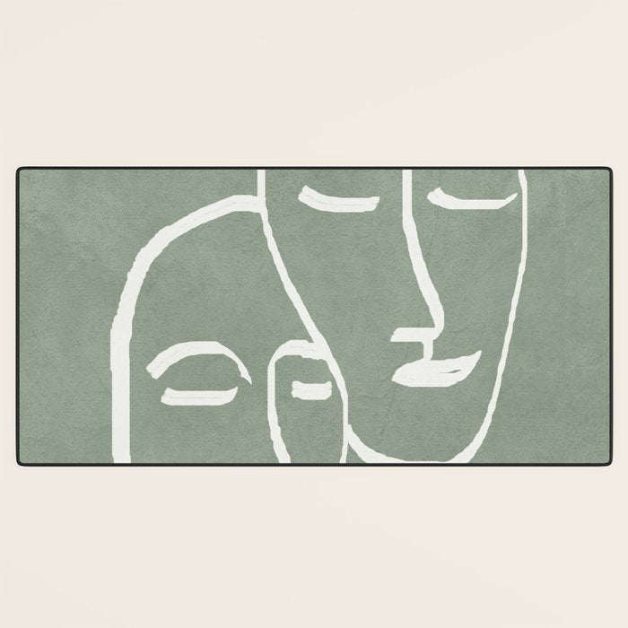 Abstract Masks Desk Mat Gallery Image 3