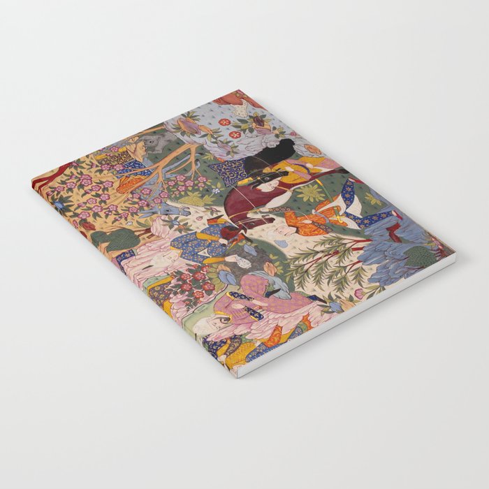 Alexander asking a dervish for knowledge that will enable him to win a battle Antique Islamic Art  Notebook Gallery Image 2