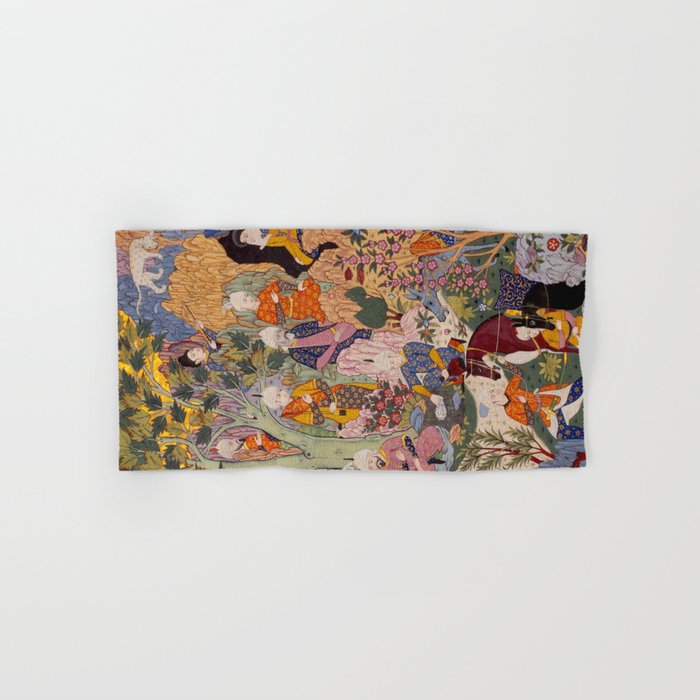 Alexander asking a dervish for knowledge that will enable him to win a battle Antique Islamic Art  Bath Towel Gallery Image 1