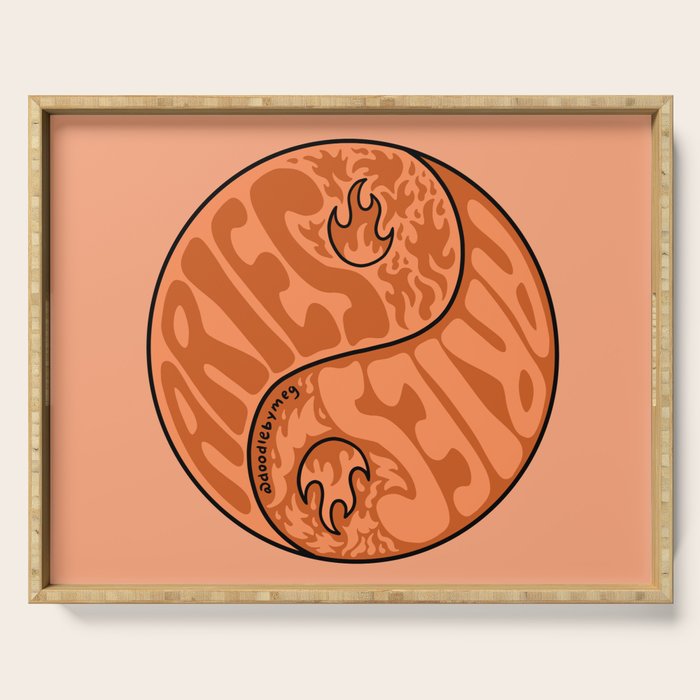 Aries Yin Yang Serving Tray Gallery Image 1
