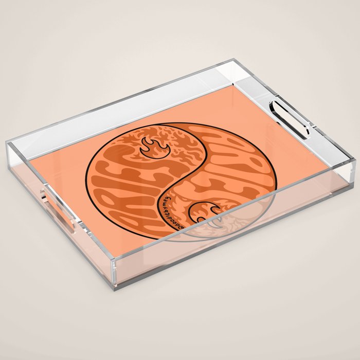 Aries Yin Yang Acrylic Tray Gallery Image 1