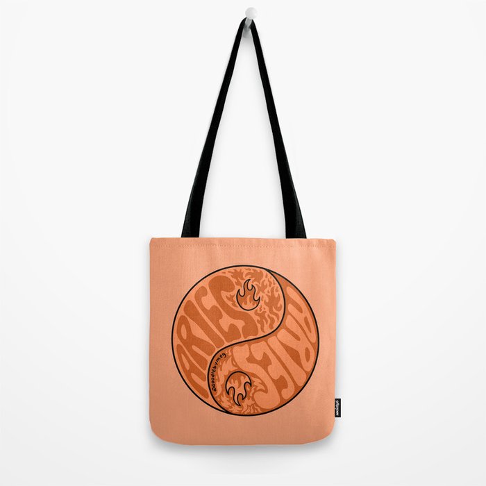 Aries Yin Yang Tote Bag Gallery Image 2