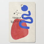 Rainy Blue Wiggle Cutting Board Gallery Image 1