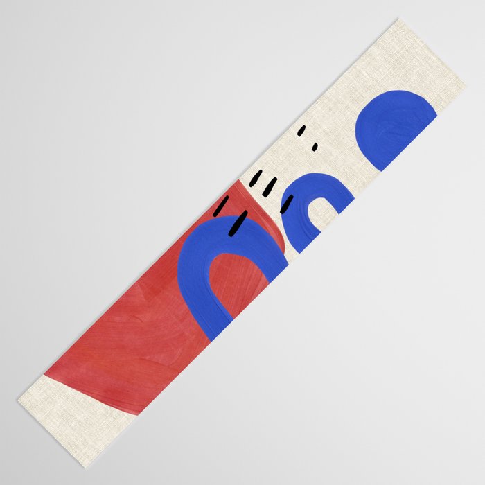 Rainy Blue Wiggle Table Runner Gallery Image 3
