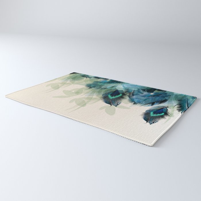 Beautiful Peacock Feathers Rug Gallery Image 3