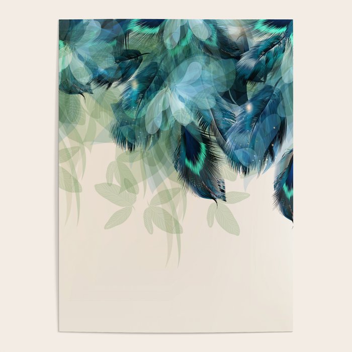 Beautiful Peacock Feathers Poster Gallery Image 4
