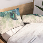 Beautiful Peacock Feathers Pillow Sham Gallery Image 2
