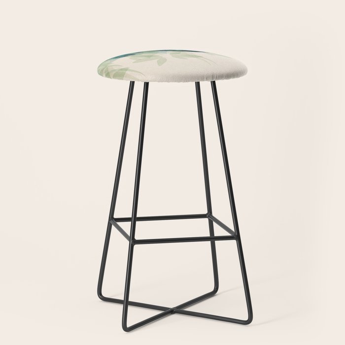 Beautiful Peacock Feathers Stool Gallery Image 1