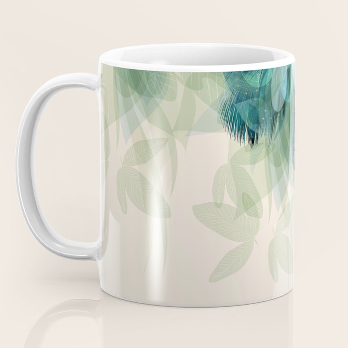 Beautiful Peacock Feathers Coffee Mug Gallery Image 3