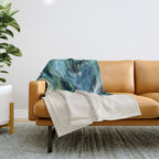 Beautiful Peacock Feathers Throw Blanket Gallery Image 1