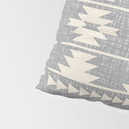 Southwestern Pattern 131 Gray and Beige Pillow Sham Gallery Image 4