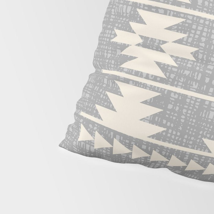 Southwestern Pattern 131 Gray and Beige Pillow Sham Gallery Image 4