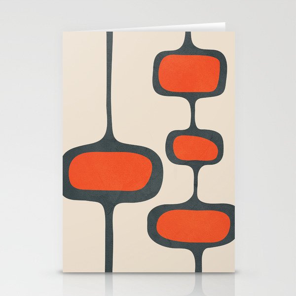Mid-Century Modern Abstract Art 27 Stationery Card Gallery Image 1