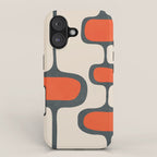 Mid-Century Modern Abstract Art 27 iPhone Case Gallery Image 1