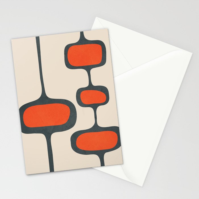Mid-Century Modern Abstract Art 27 Stationery Card Gallery Image 2