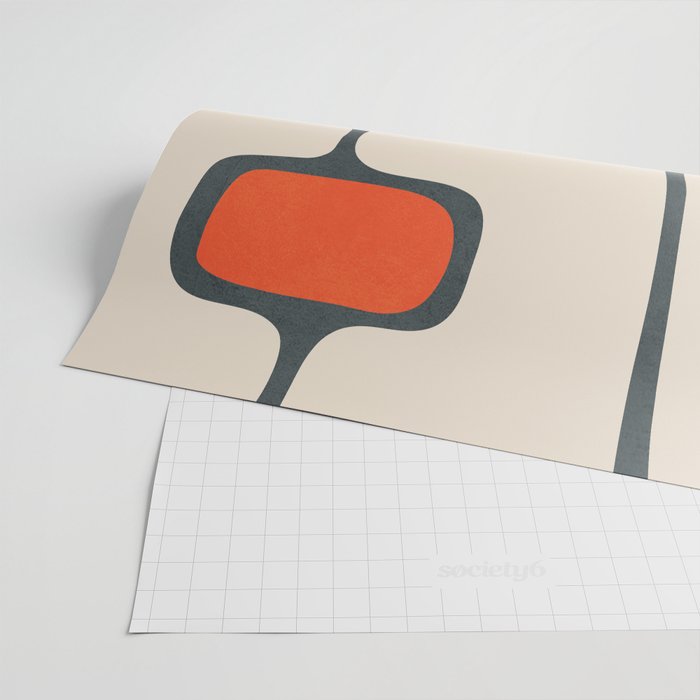 Mid-Century Modern Abstract Art 27 Wrapping Paper Gallery Image 2