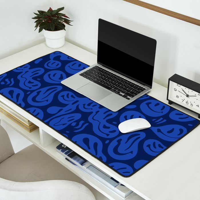 Cool Blue Melted Happiness Desk Mat Gallery Image 2