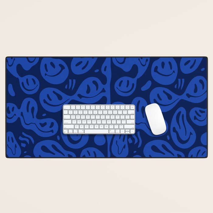 Cool Blue Melted Happiness Desk Mat Gallery Image 1