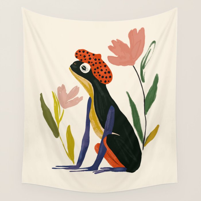 Parisian Frog Wall Tapestry Gallery Image 4