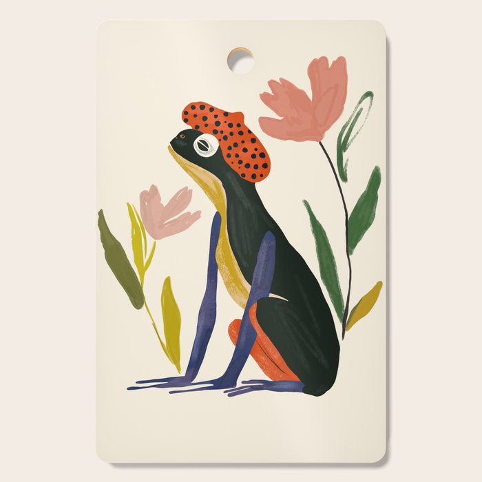 Parisian Frog Cutting Board Gallery Image 1
