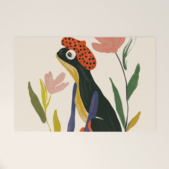 Parisian Frog Welcome Mat Gallery Image 1