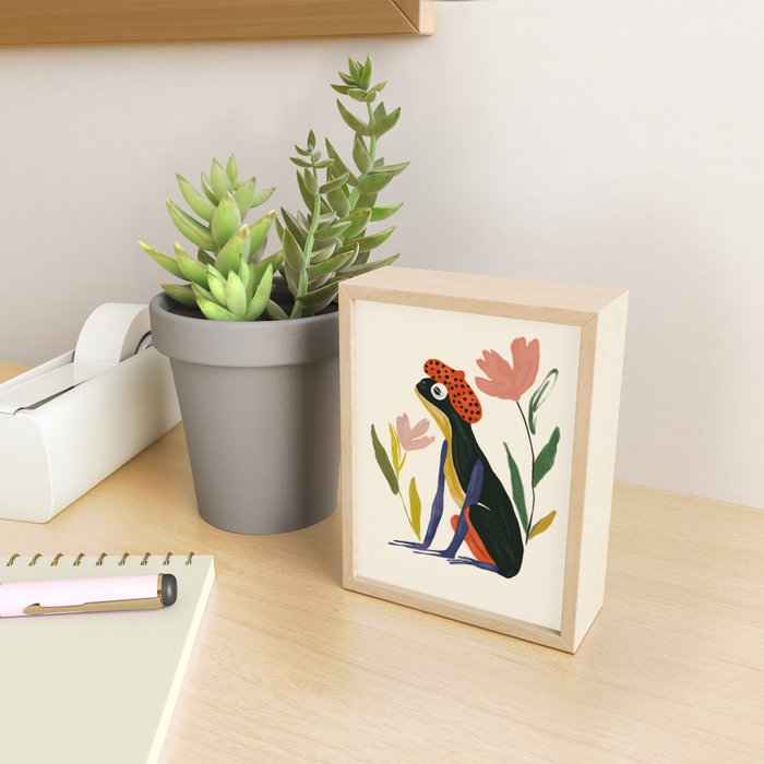 Parisian Frog Mini Art Print Gallery Image 2