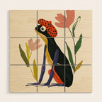 Parisian Frog Wood Wall Art Gallery Image 1