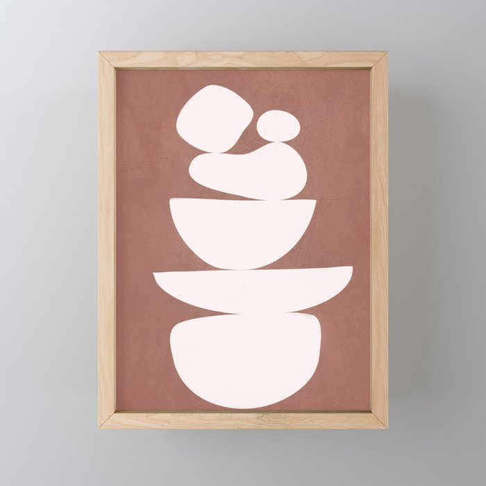 Abstract Balancing Shapes II Mini Art Print Gallery Image 1