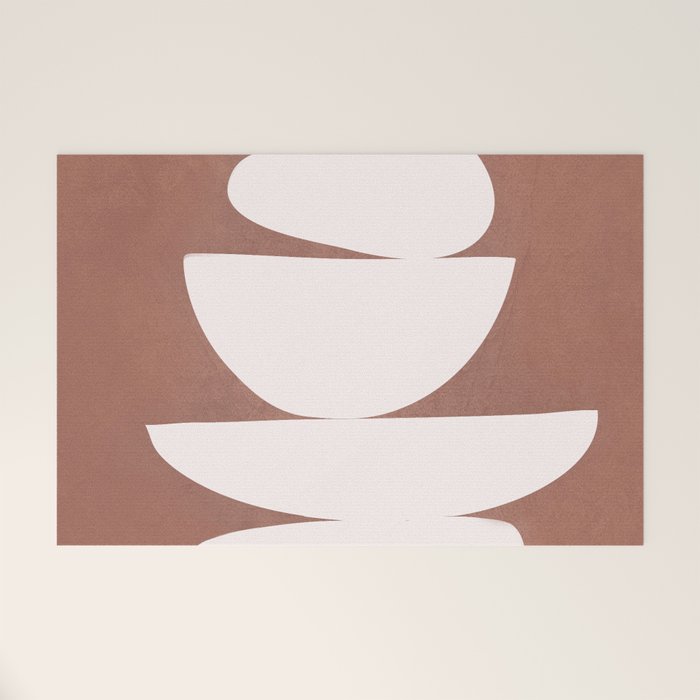 Abstract Balancing Shapes II Welcome Mat Gallery Image 1
