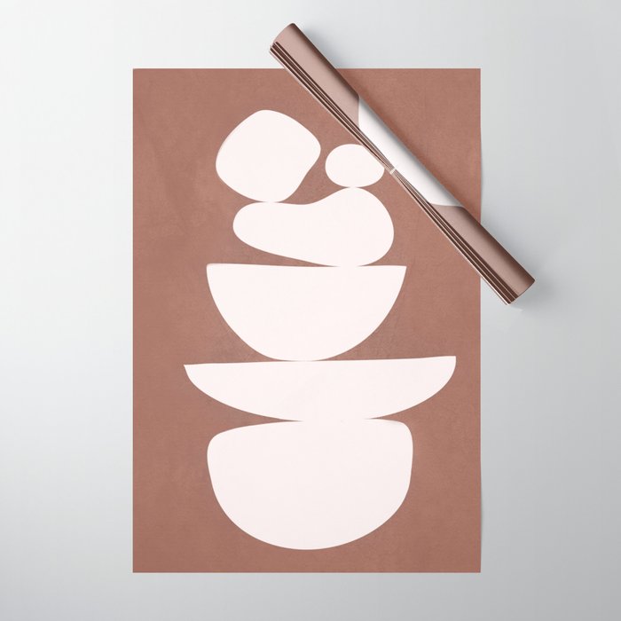 Abstract Balancing Shapes II Wrapping Paper Gallery Image 1