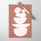 Abstract Balancing Shapes II Wrapping Paper Gallery Image 1