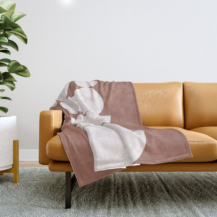 Abstract Balancing Shapes II Throw Blanket Gallery Image 1