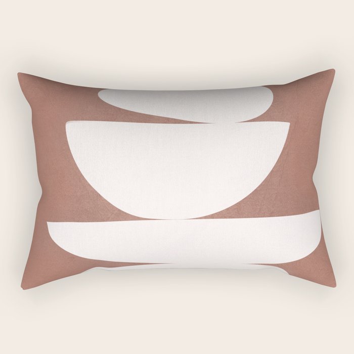 Abstract Balancing Shapes II Rectangular Pillow Gallery Image 1