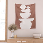 Abstract Balancing Shapes II Wall Tapestry Gallery Image 2