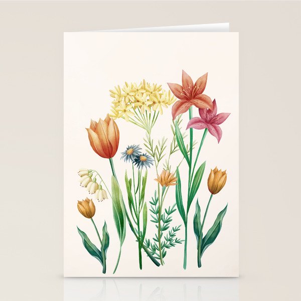 Vibrant Flowers 03 Stationery Card Gallery Image 1