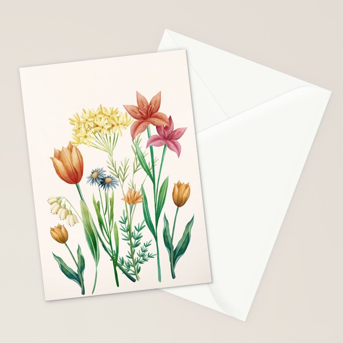 Vibrant Flowers 03 Stationery Card Gallery Image 2