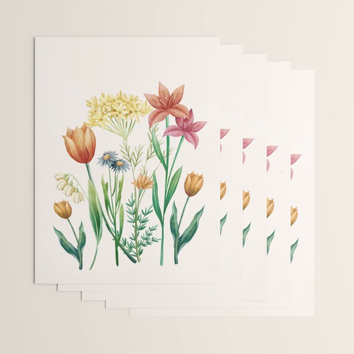 Vibrant Flowers 03 Wrapping Paper Gallery Image 3