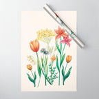 Vibrant Flowers 03 Wrapping Paper Gallery Image 1