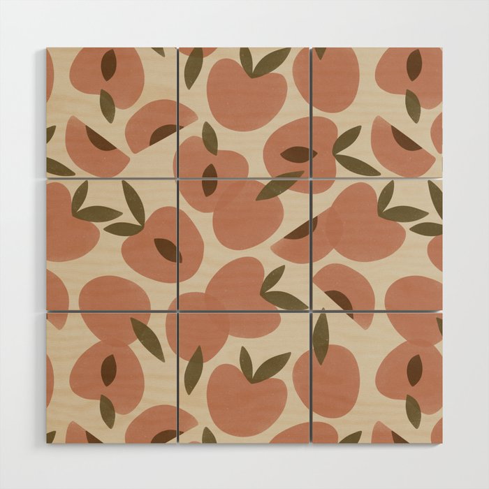 Peach Bowl Wood Wall Art Gallery Image 1