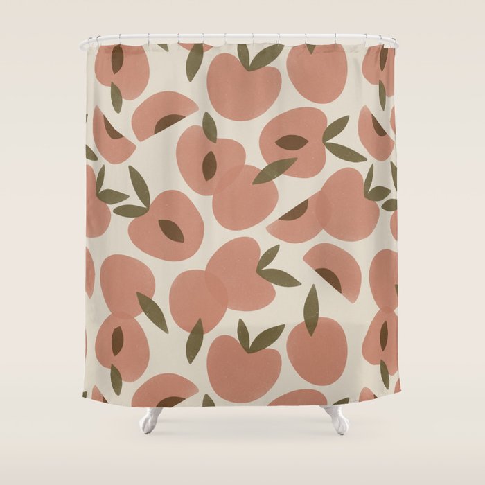 Peach Bowl Shower Curtain Gallery Image 1