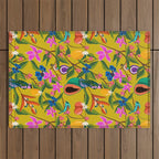 Exotic jungles pattern  Outdoor Rug Gallery Image 1