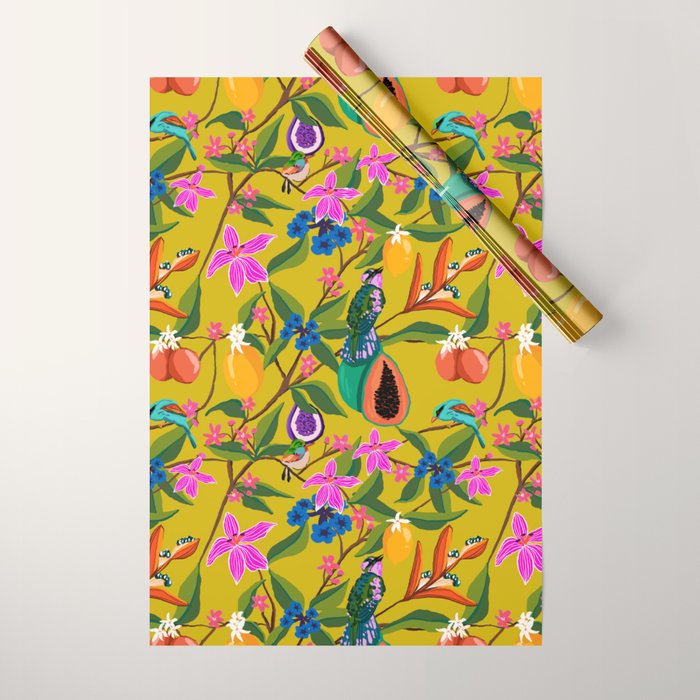 Exotic jungles pattern  Wrapping Paper Gallery Image 1