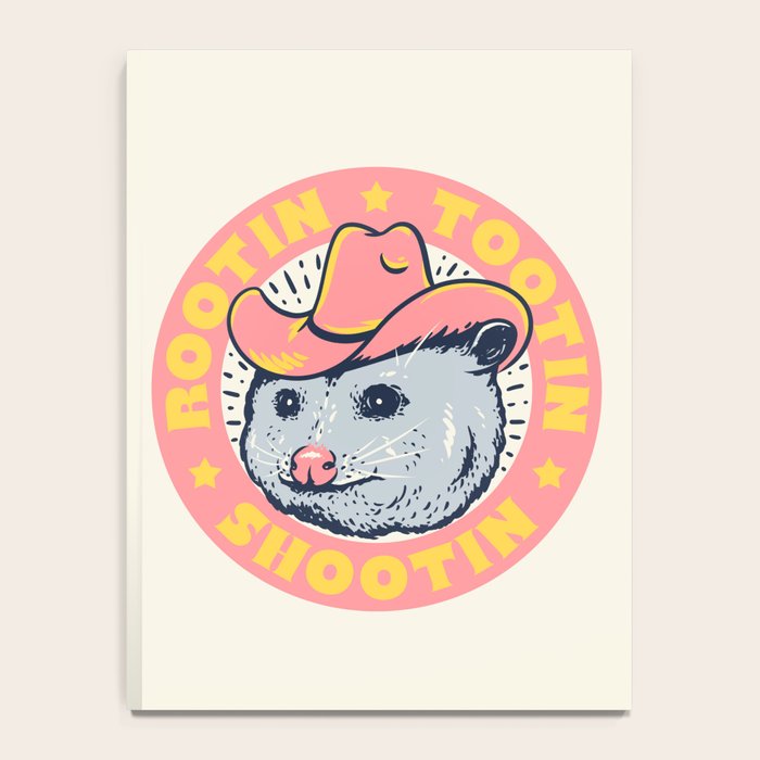 Possum Rootin Tootin Shootin | Pink Notebook Gallery Image 4