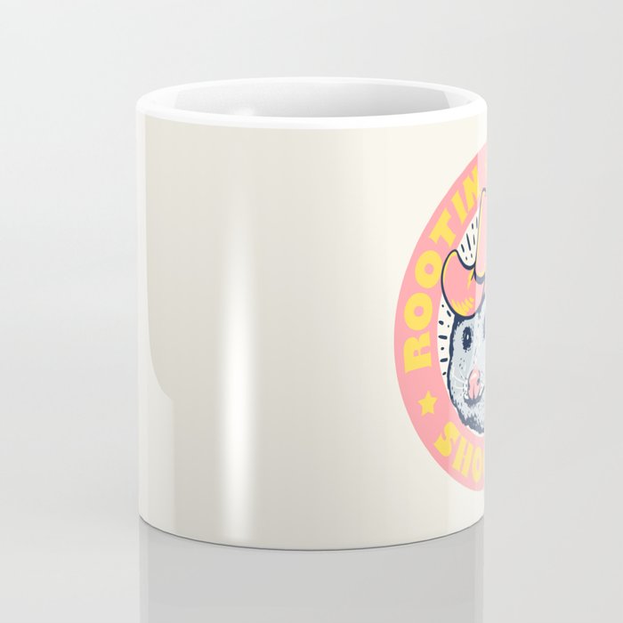 Possum Rootin Tootin Shootin | Pink Coffee Mug Gallery Image 4