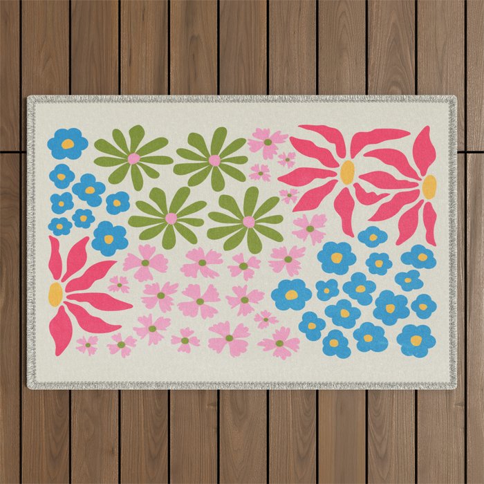 Flower Market 02: Kyoto Outdoor Rug Gallery Image 1