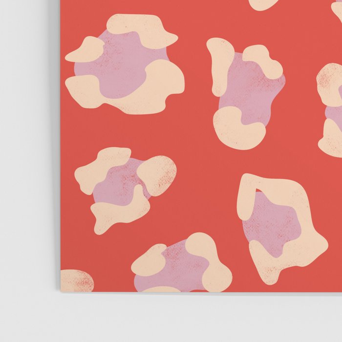 Dopamine Leopard Print In Red And Pink Poster Gallery Image 3