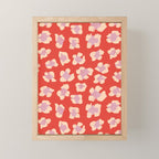 Dopamine Leopard Print In Red And Pink Mini Art Print Gallery Image 1