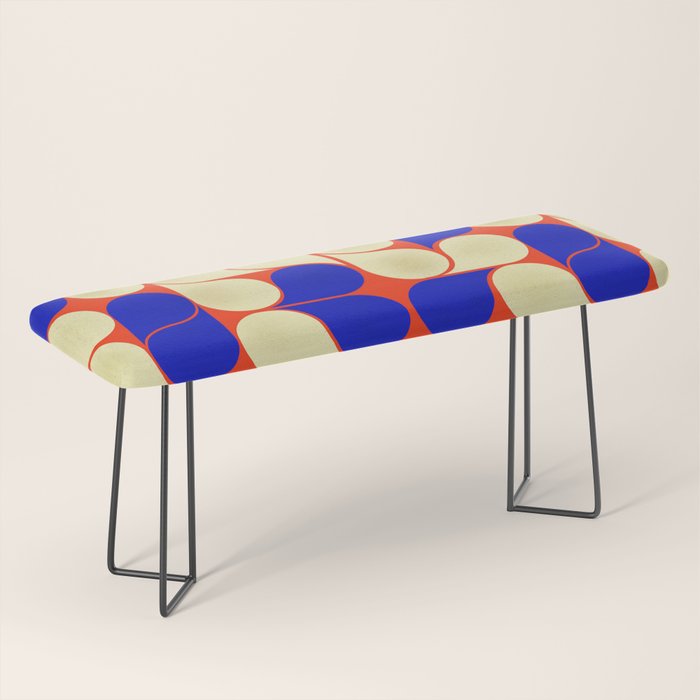Mid-century geometric shapes-no10 Bench Gallery Image 1