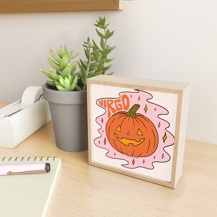 Virgo Jack O Lantern Mini Art Print Gallery Image 2